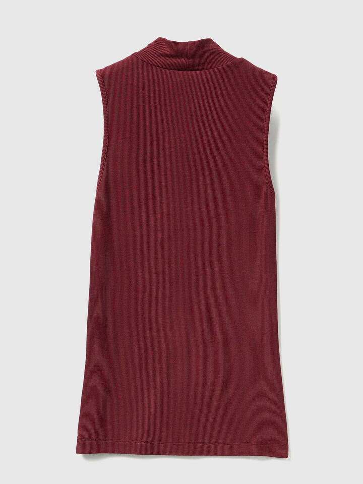 SLEEVELESS SWEATER Damen image number 2